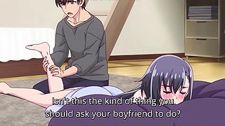 Hot hentai: hot girl with big boobs seduces her masseur and gets her pussy teased with his hands