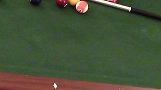 Mature Wife Big Boobs with High Heels Fucked on Pool Table to Orgasm