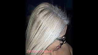 Husband Took Slutty Wife in Porn Cinema and the Males Left Her with Her Face and Mouth Well Smeared with Cum