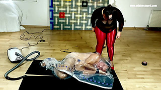 Dominatrix Mistress April - Vacumized and Sealed Slave