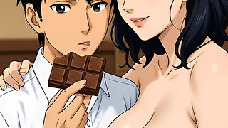 Stepmom Surrenders to Stepson's Hungry Kiss