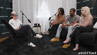 Pornstars Podcast After 3-way! Lexi Lore, Isiah Maxwell, & August Skye the Adult Time Podcast