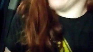 Risky Parking Garage Clit Rubbing Car Masturbation