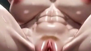 Muscular Woman Gym Bondage - Swollen Pussy Big Clit Extremely Horny