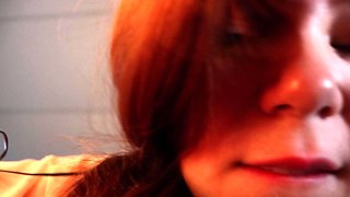 Big tit amateur brunette fucks a dildo close up and hardcore