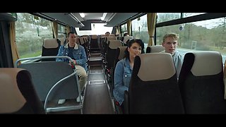 Hunt4k. hot bus porno with enormous titty dark haired