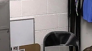 Hot Teen Was Craving Free Food, but the Security Guard Was Craving a Creampie