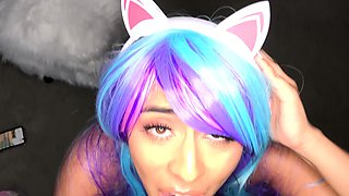 Violet Bikini Anime Cosplay Virtual Sex