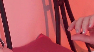 Two Fists at Once! Vaginal Fisting with Surgical Gloves for a Curvy MILF in White Pvc Raincoat
