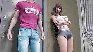 Horny mummy with big ass in animated cartoon sex scenes