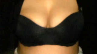 Flashing and squeezing my tits