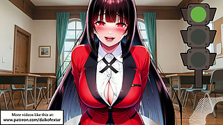 Green light, Red Light with Yumeko from Kakegurui. English voice. JOI hentai.