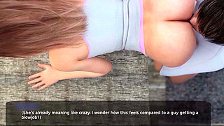 My mischievous stepsister presents her gorgeous ass, and my stepmom wants me to fuck her right there in the store. eng sub