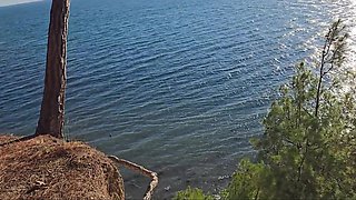 Slim Small-titted Blonde Naturist Sucked My Cock & Let Me Fuck Her From Behind In the Forest