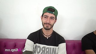 The sexually divine woman alongside the timid newcomers. Macarena involved in an orgy!