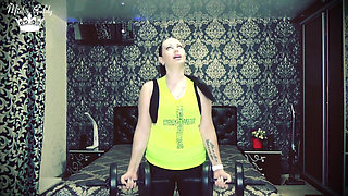 Beating my weight lifting challenge! More than 80 repeats for biceps
