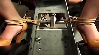 Hot MILF Tied Up For Extreme BDSM Tit Punishment