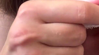 A Hairy Girl Sniffs Her Dirty Panties, and It Turns Her on.