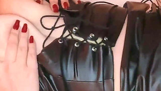 Dressed in Black, Ready to Fuck and Get Cumshot Inside Her Pussy