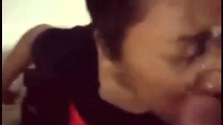 Ebony Amateur's Massive Facial