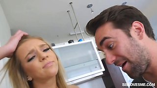 Blinded teen gets banged by 2 guys