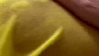 Huge Tits and Big Nipples Babe Masturbate in Kitchen with Two Dildos and Oiled Body