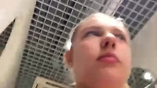 Public extreme close-up fucking