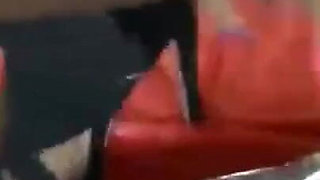 Naughty gurl pees on pizza