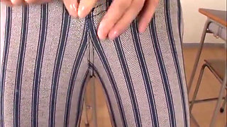 Part3 - Tight Pants Obsession. Curvy Beauty Drives Men Wild Without Undressing
