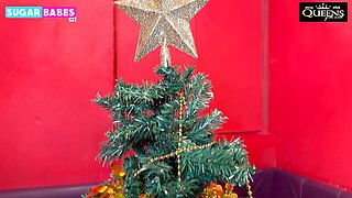 Christmas sex porn with femme fatale Kiara Candy and Kiara from Sugar Babes TV