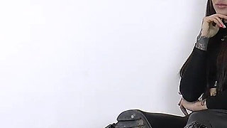 Mistress Cleo Smokes While Cleaning Muddy Boots