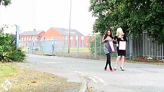 Busty Ebony Babe Catches Flat Mate Sniffing Her Panties And Sucks Him Off