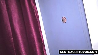 Fiery Luisa's pussy licking dirt