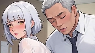 Waifu Amateur Teen POV - Office Swimwear Tease & Close-Up Boss Blowjob (1m Preview)