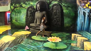 Art museum visit with big ass Thai GF got her horny for sex