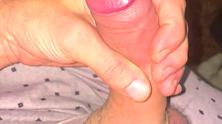 Mike stroking fresh out of shower