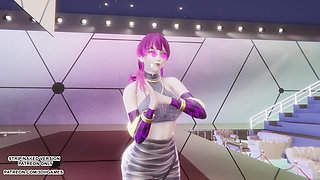 MMD MAMAMOO - Starry Night Evelynn Sexy Kpop Dance League of Legends Hentai Uncensored 4K 60FPS