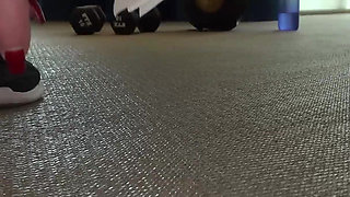 Hot Gym MILF Lures Horny PAWG for Pussy Play & Spank Session