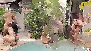 Dezii Gonzalez and Friends -Pool Party Orgy in Tulum