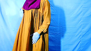 Desi village Bhabhi Bangladeshi hijabi Muslim