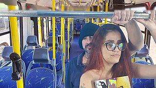 Stranger Kept an Eye on the Hottie Inside the Bus!