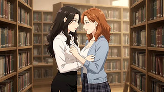 Two lesbian girls studying in liberty turn into intimate situation
