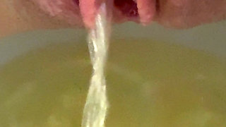 Close up Pussy Pissing - Mila Mynx Piss Slut