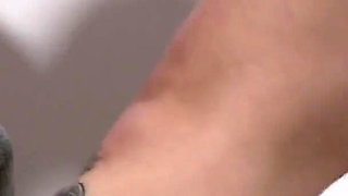 Gym girl with pink hair and big boobs fucks the gym trainer