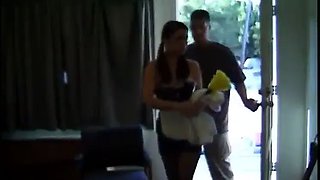 Handsome sexy french maid screwed in motel