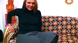 Mature Blonde Babe Stretches Wet Pussy with Thick Dildo