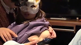 Ntr at an Internet Café - Her Husband Is Nearby While She Gets an Anal Creampie