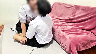 PattieJ's Asian Schoolgirl Handjob in White Uniform