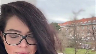 Smoking Cigarette in Glasses