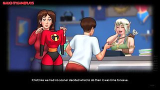 Summertime Saga Part 28: Horny MILF Rides Huge Monster Cock in 3D Animation